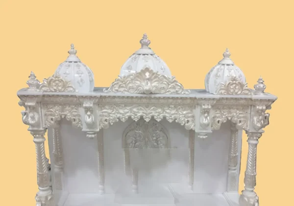 luxury temple wooden temple marble finish